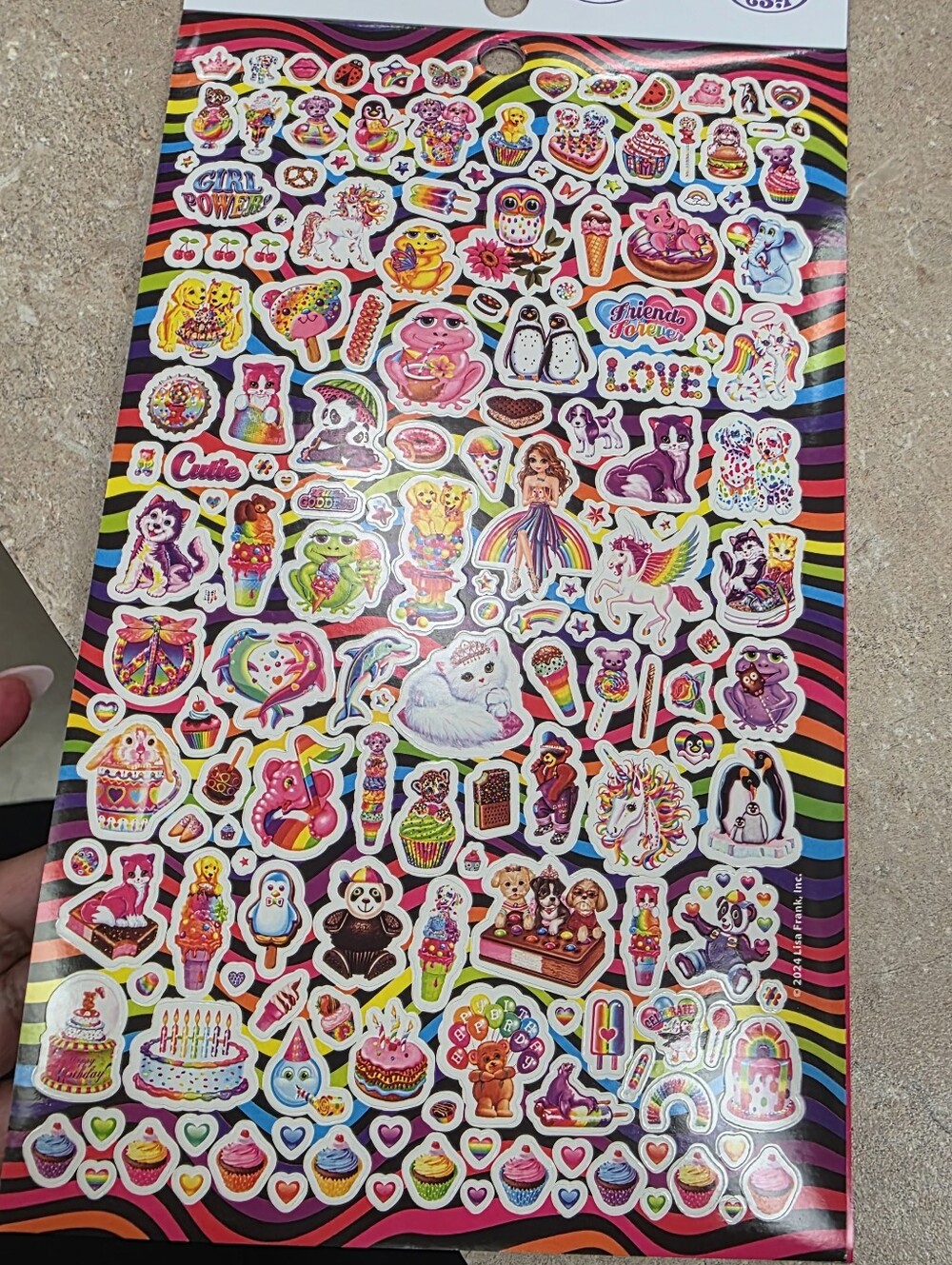 Lisa Frank Rainbow Multicolor 600+ Sticker Pack - Picture 4 of 6